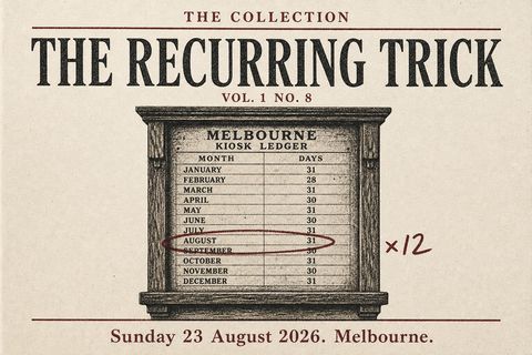 The Recurring Trick, Sunday 23 August 2026