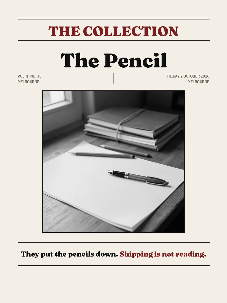 The Pencil, 2 October 2026