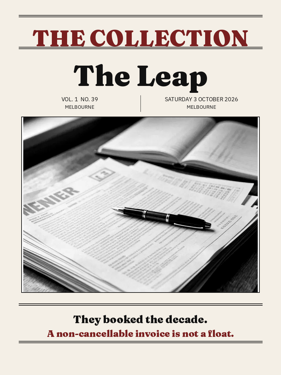 The Leap, 3 October 2026