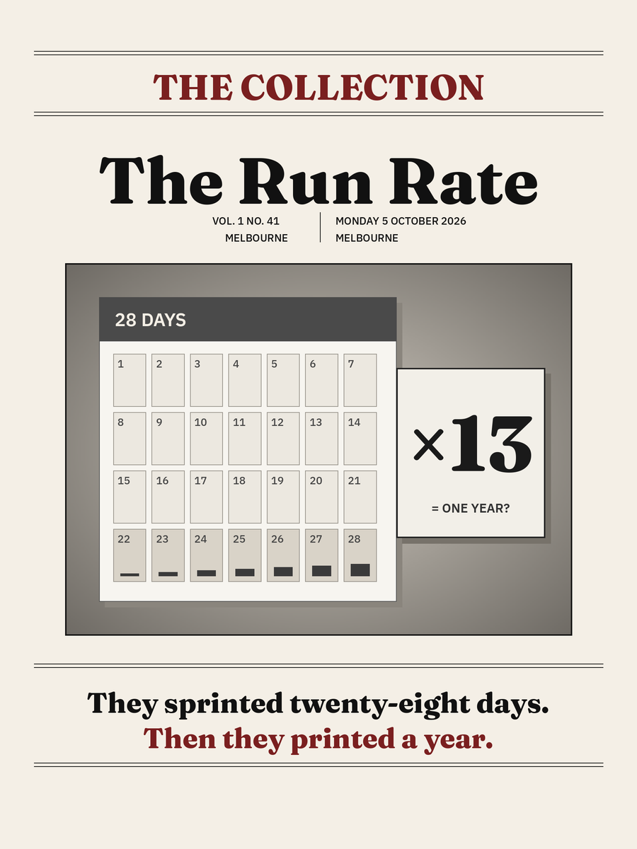 The Run Rate, 5 October 2026